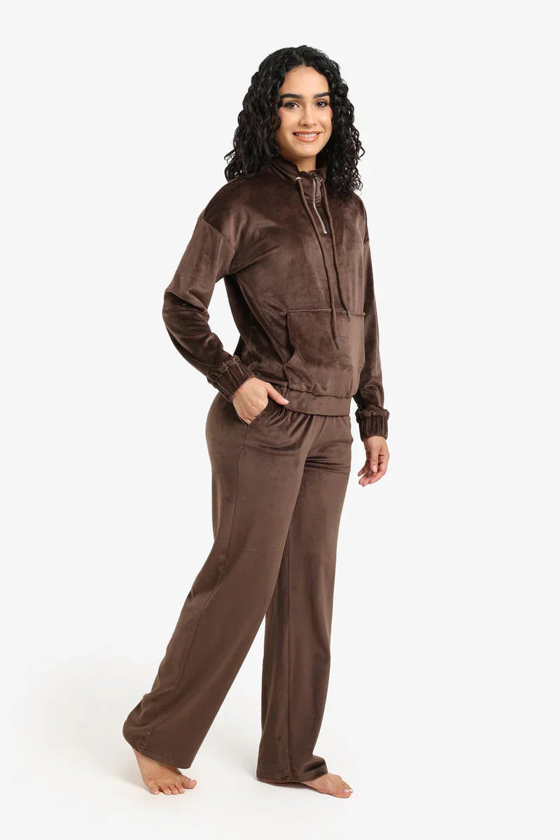 Carina - Velvet High Neck Pyjama Set 6