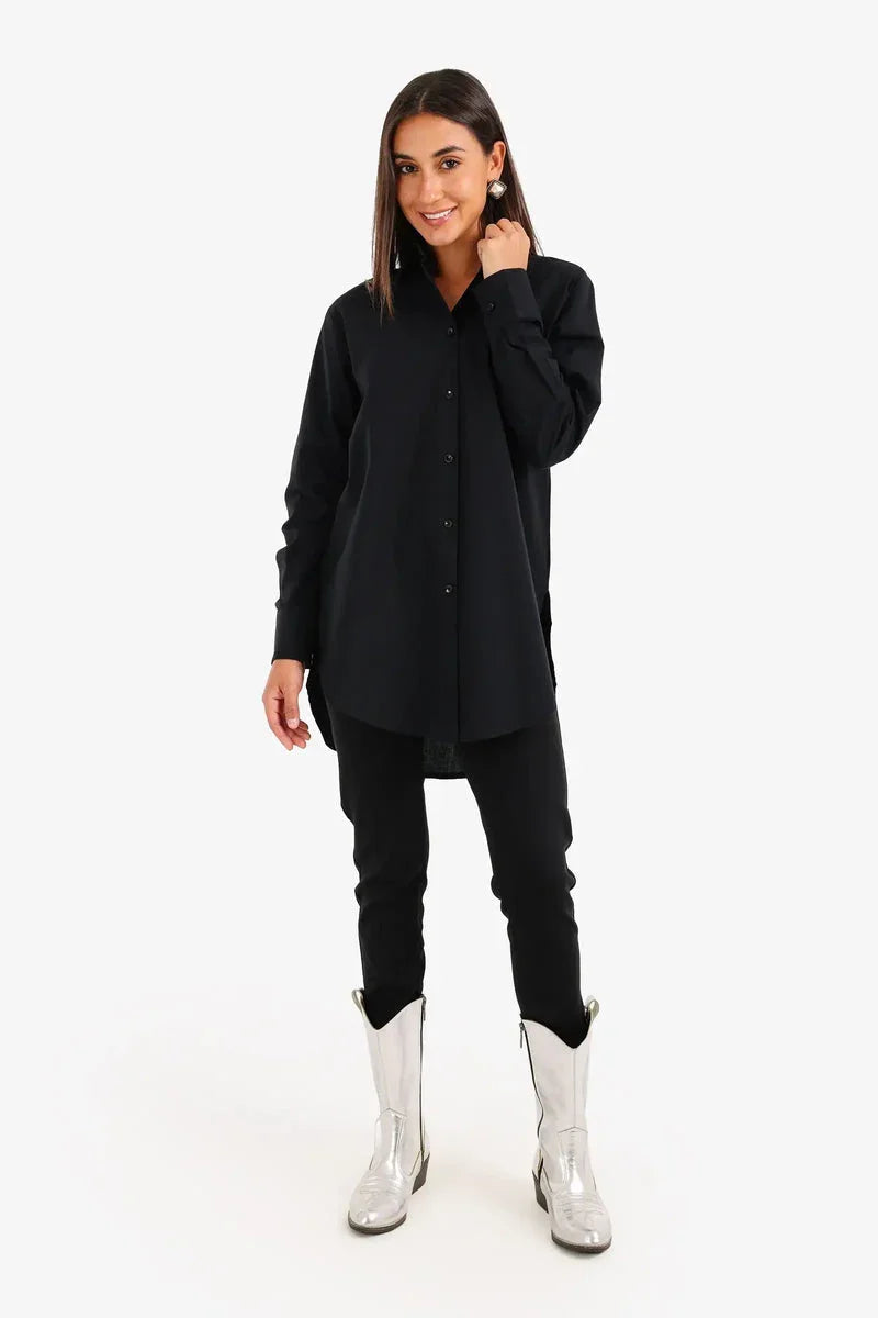 Carina - High-Low Relaxed Shirt 11