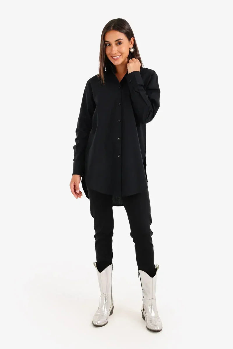 Carina - High-Low Relaxed Shirt 11