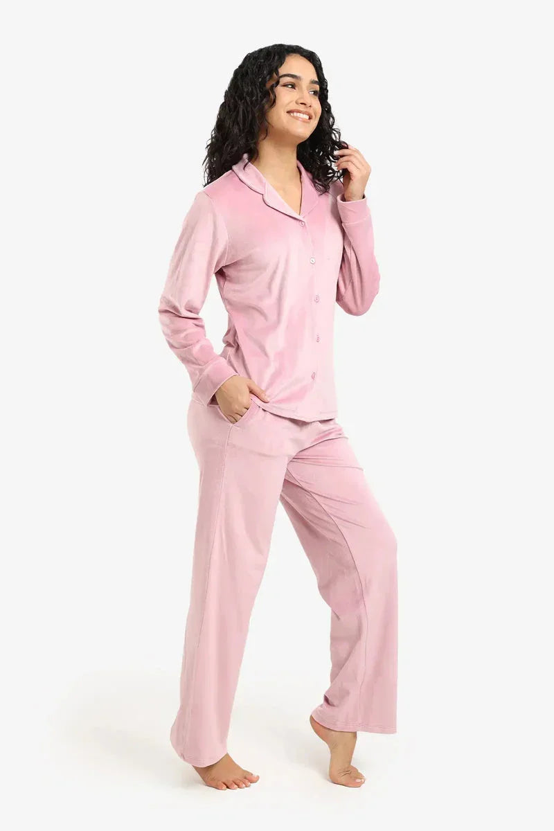 Carina - Velvet Classic Pyjama Set 8