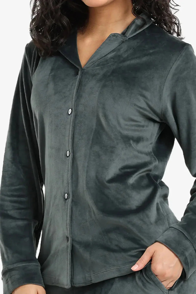 Carina - Velvet Classic Pyjama Set 15