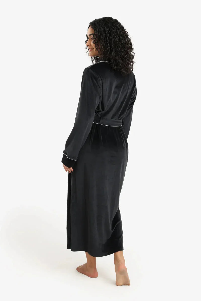 Carina - Velvet Relaxed Midi Robe 5