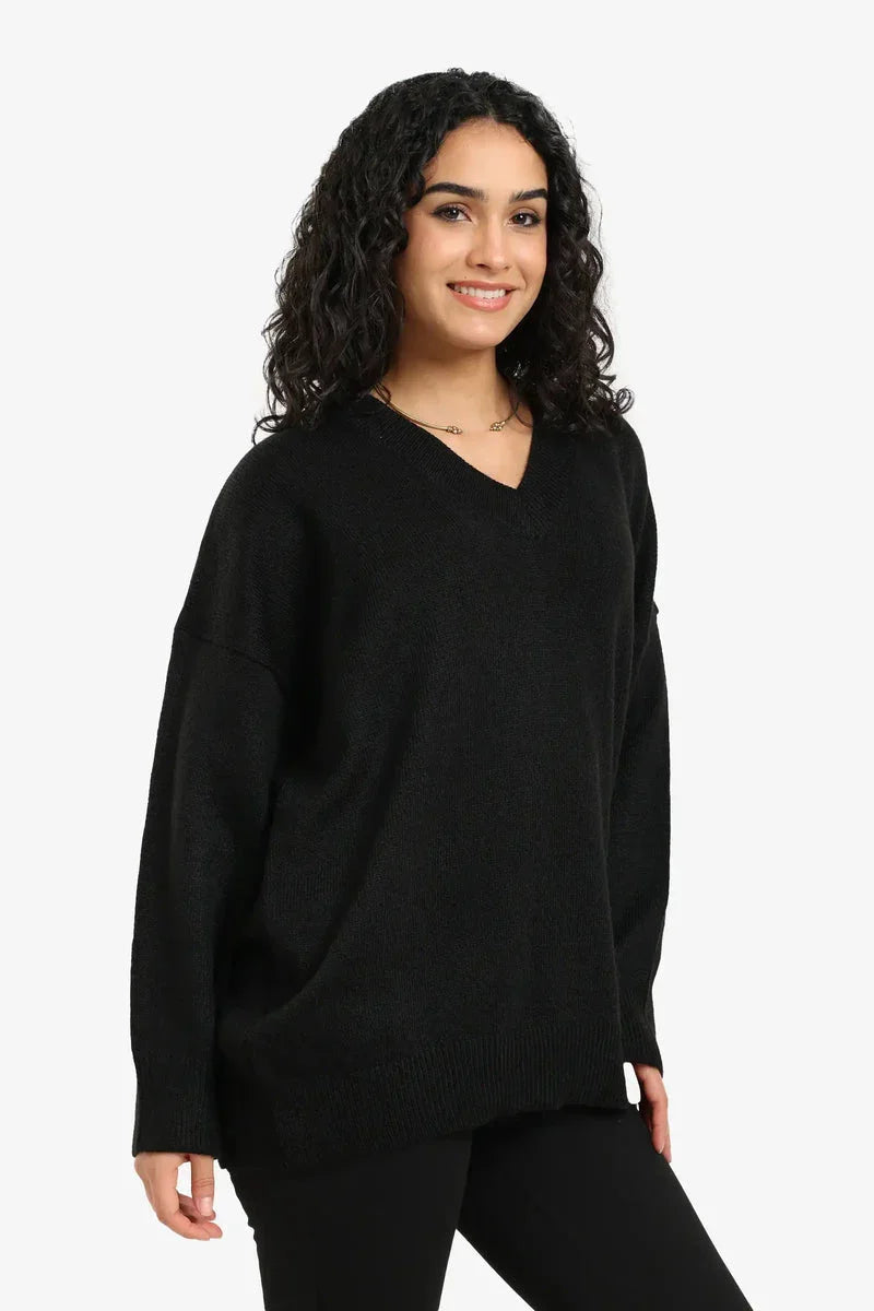 Carina - Knitted Ribbed Trim Pullover 5
