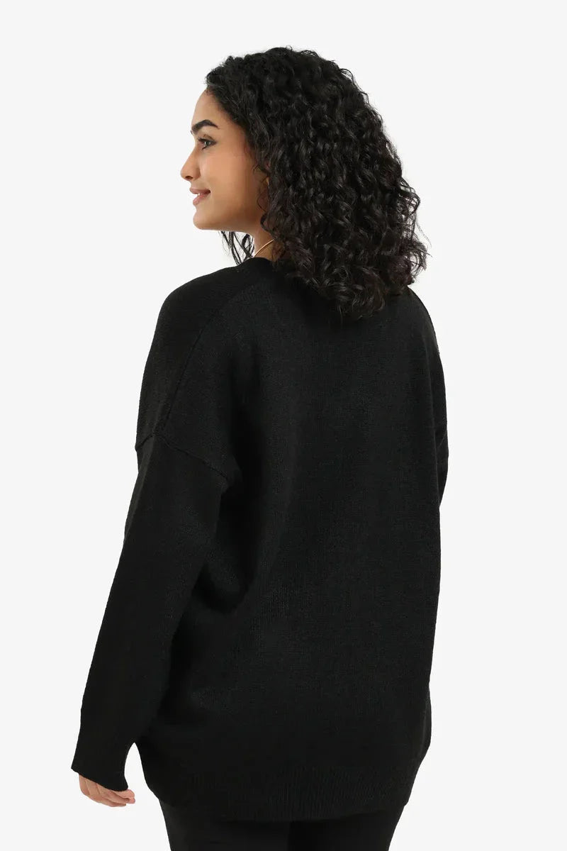 Carina - Knitted Ribbed Trim Pullover 9