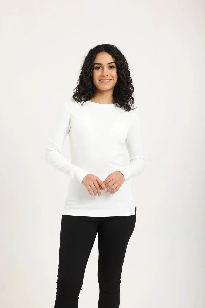 Ribbed Long Sleeves Top - Carina 2