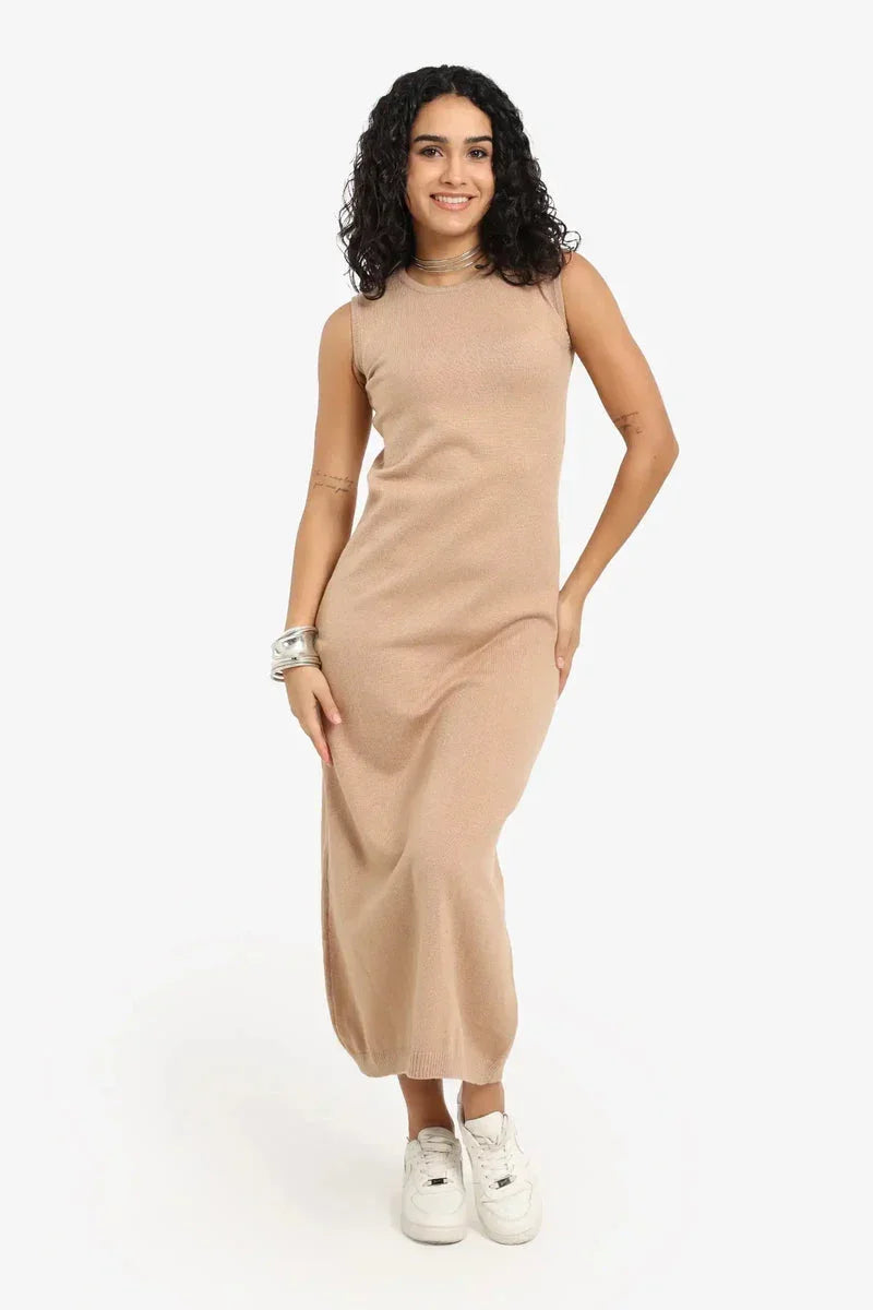 Carina - Dress with Ribbed Trim 2