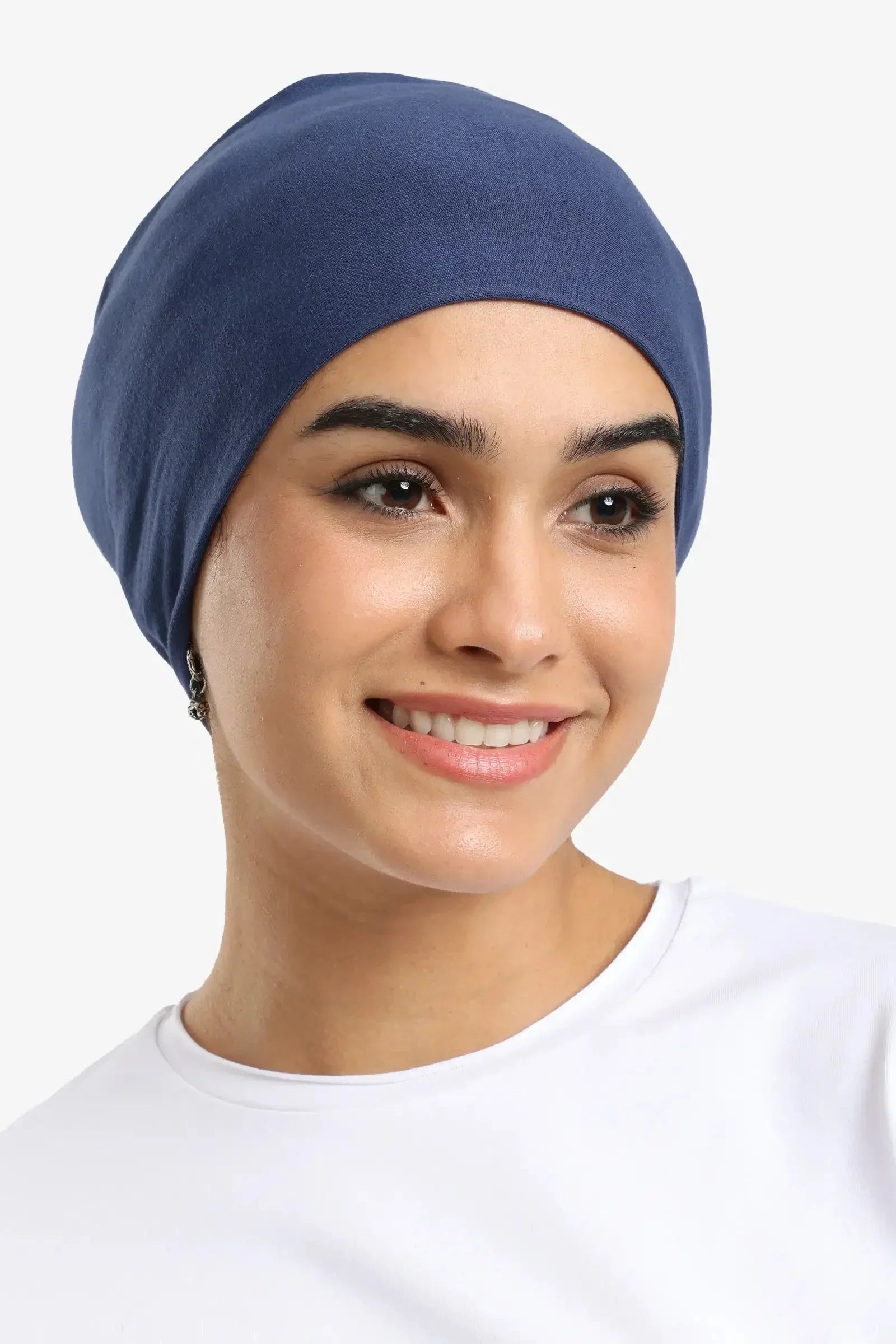 Carina - Navy Viscose Hijabi Bandana 1