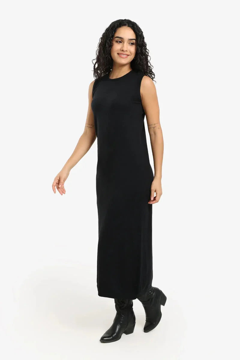 Carina - Dress with Ribbed Trim 3