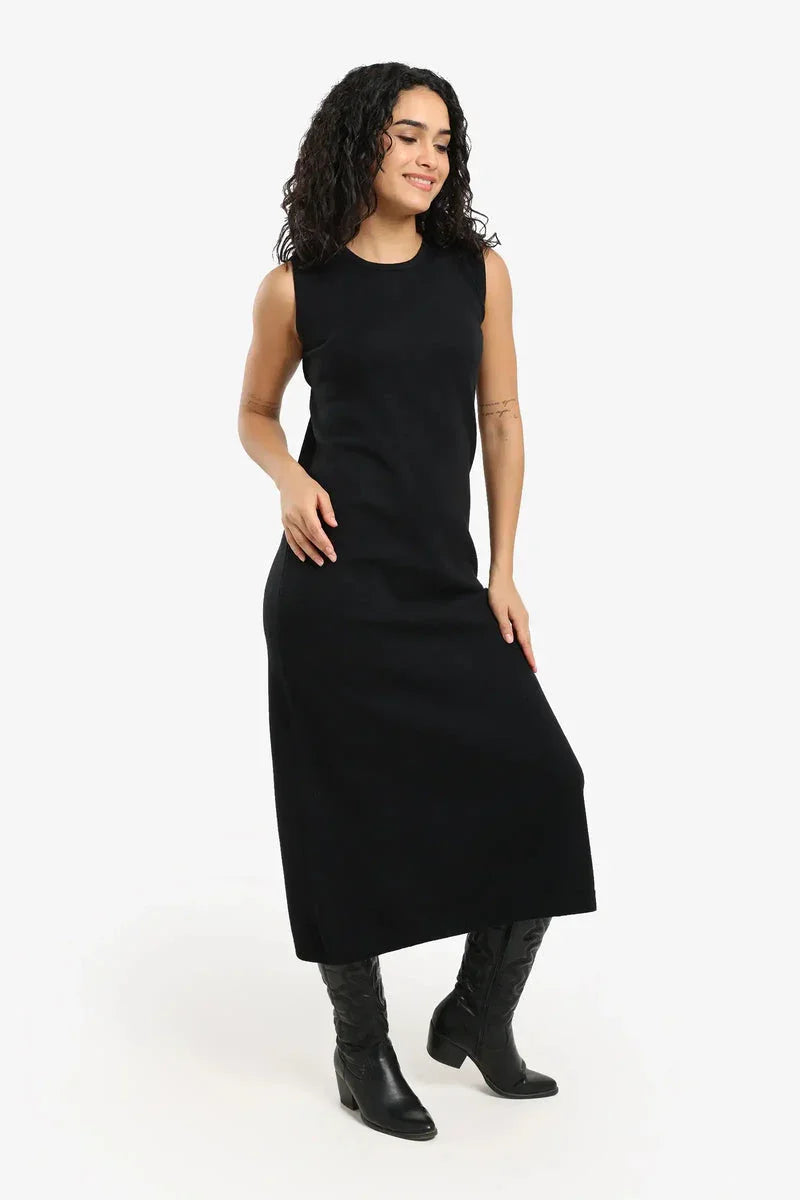 Carina - Dress with Ribbed Trim 5