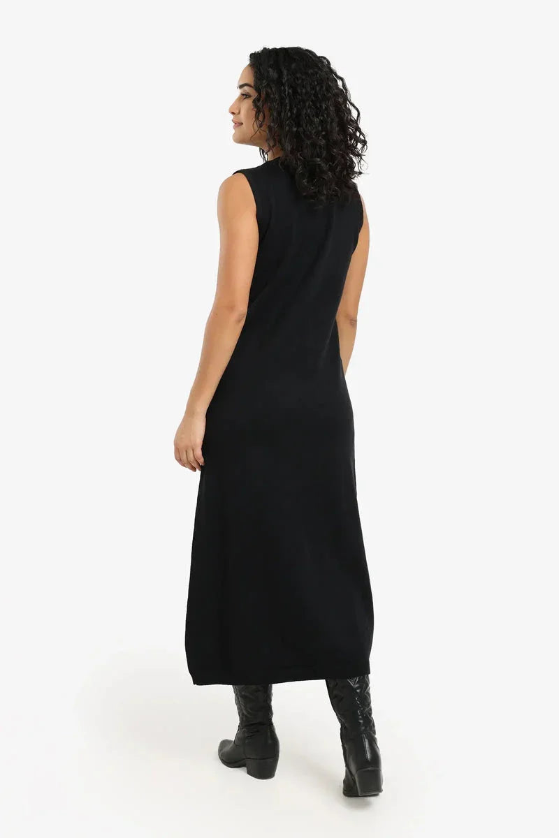 Carina - Dress with Ribbed Trim 7