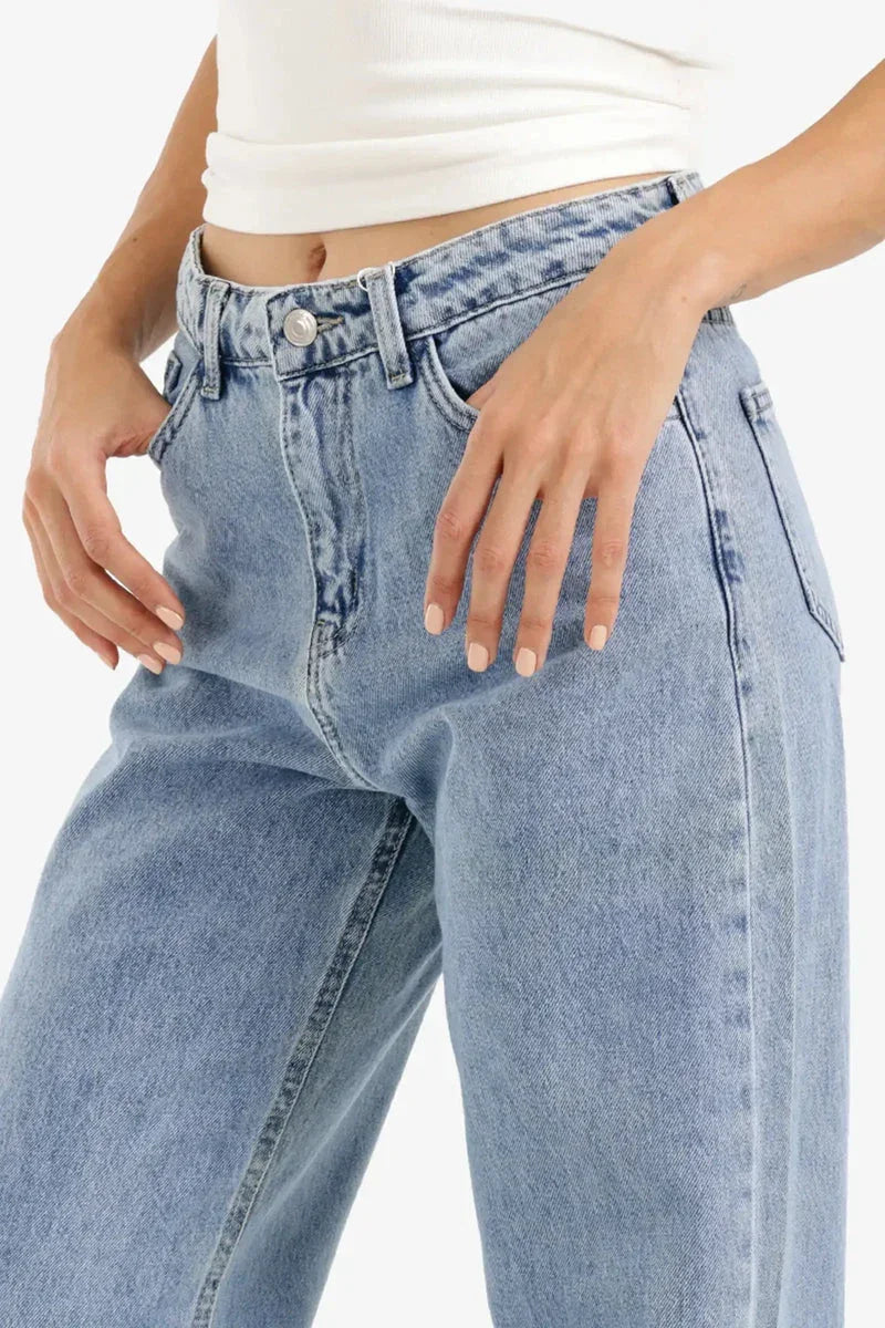 Straight Cut Denim Pants - Carina 5