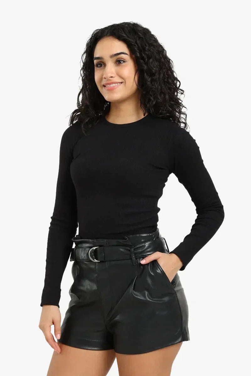 Ribbed Long Sleeves Top - Carina 4