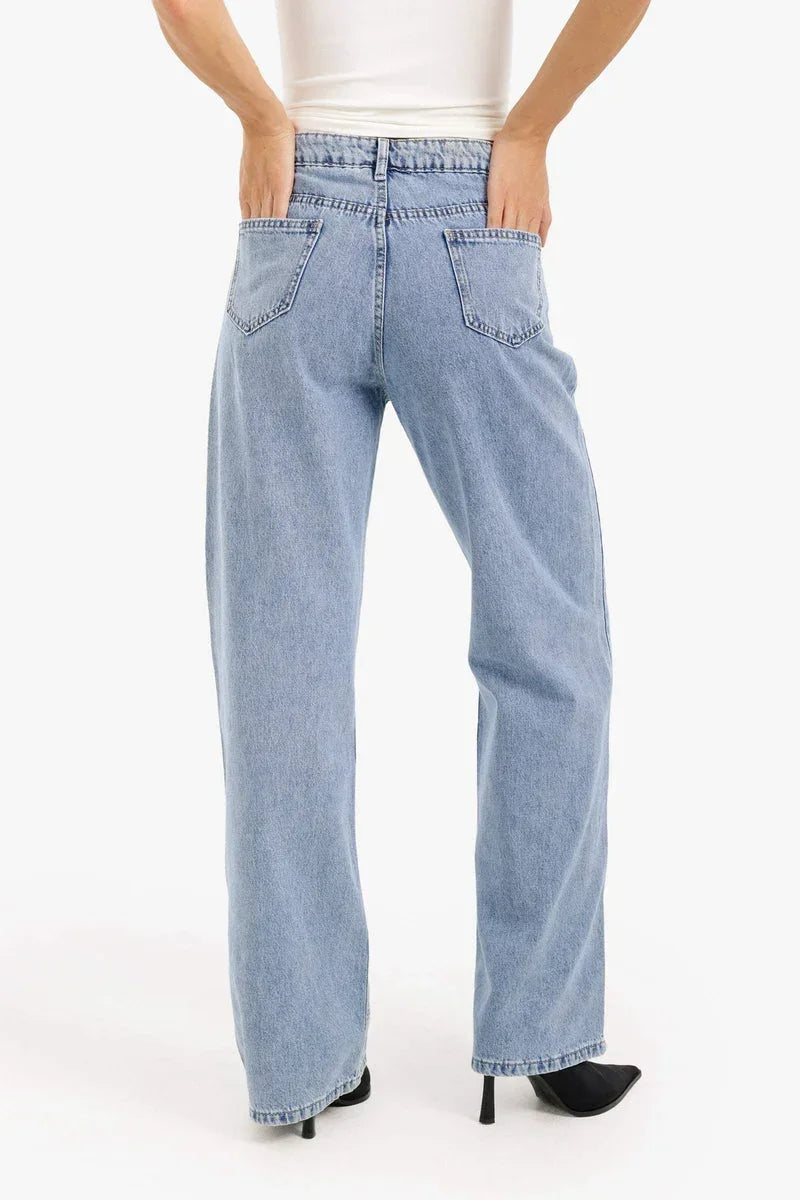 Straight Cut Denim Pants - Carina 4