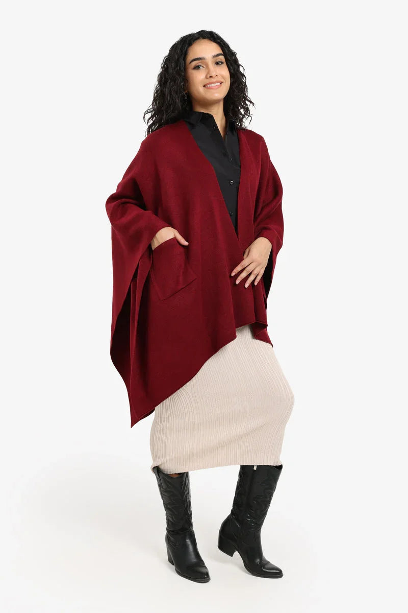 Carina - Lounge Poncho with Pockets 6