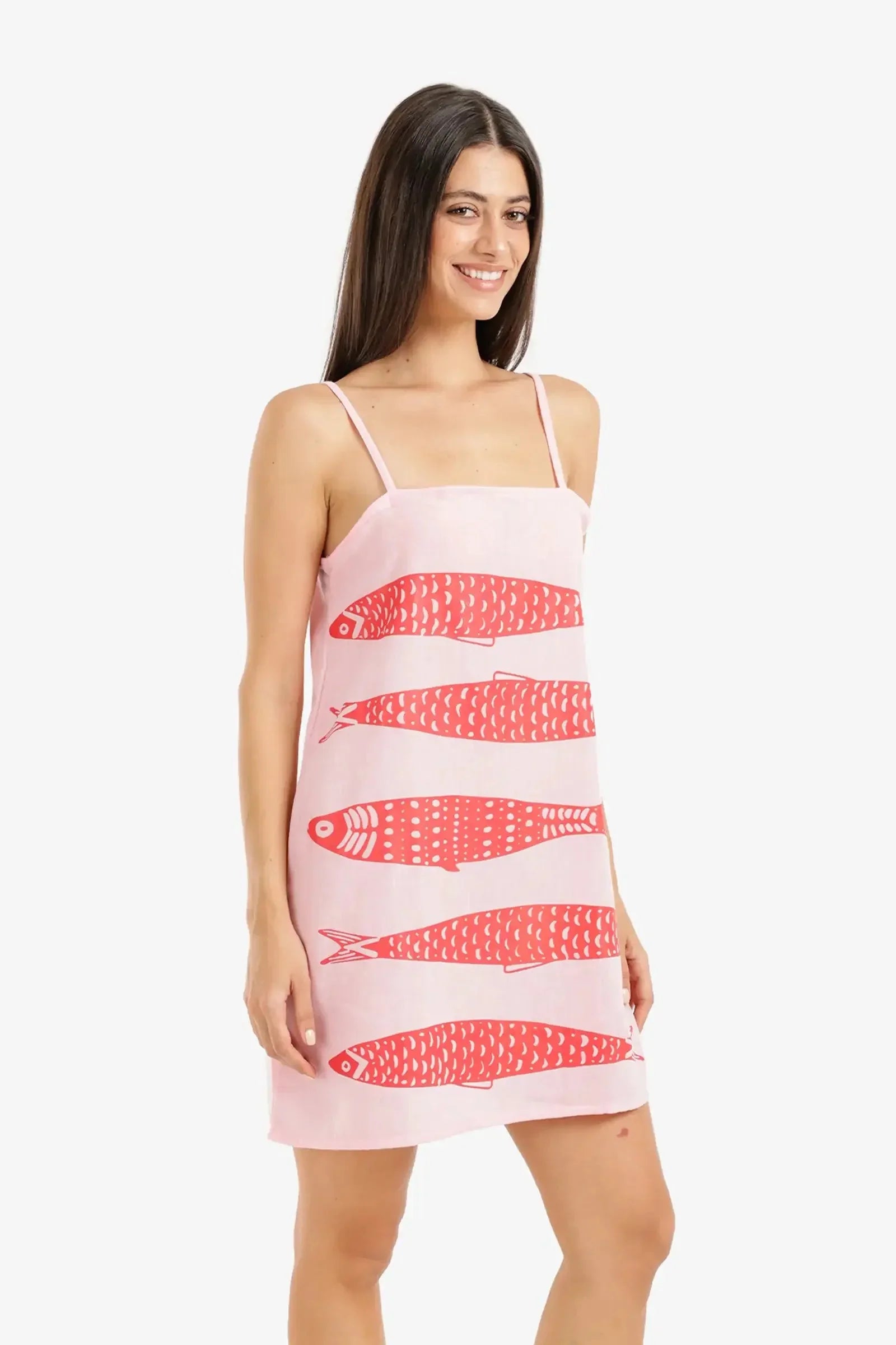 Carina - Fish Print Beach Dress 2