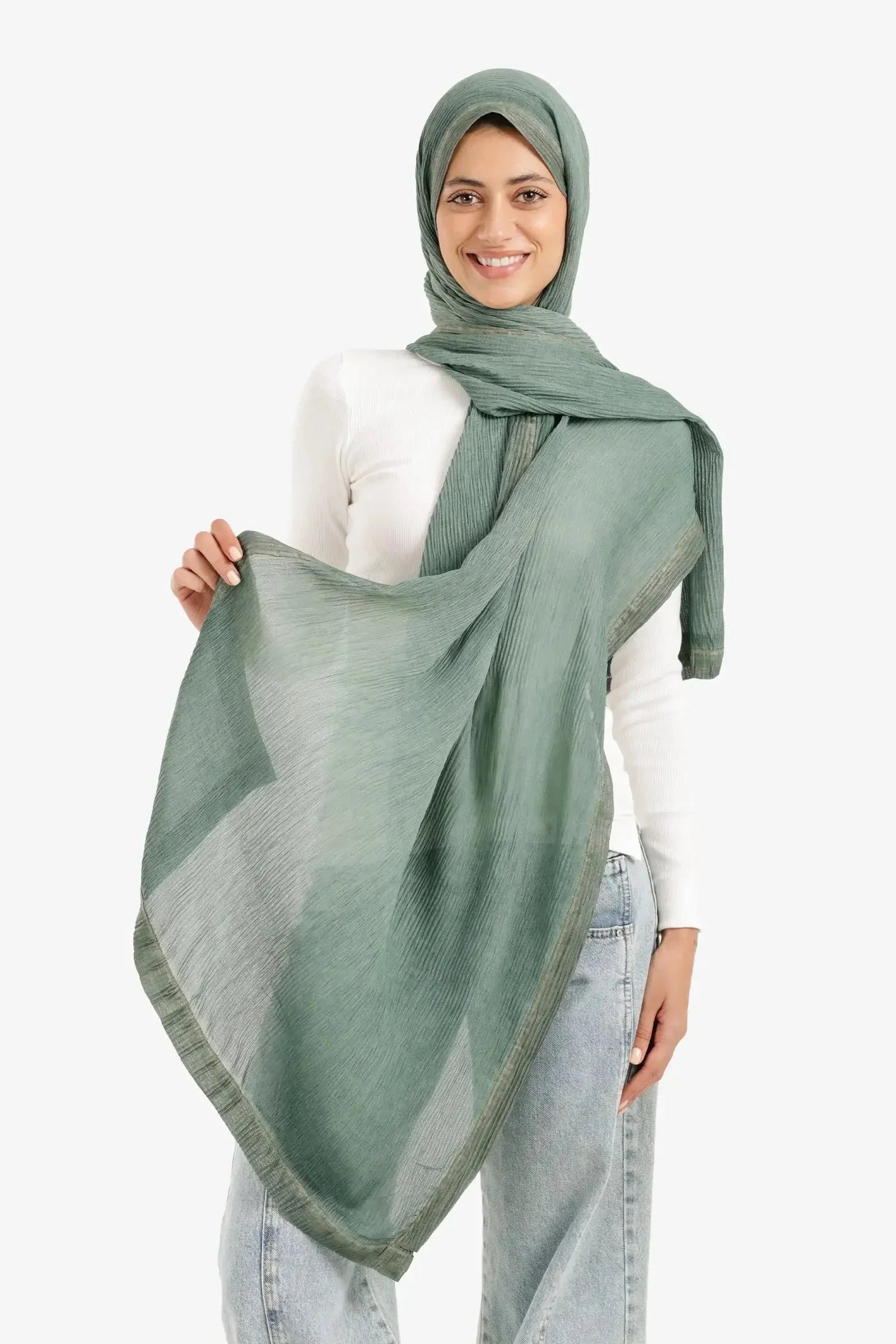 Carina - Plain Bliss Satin Scarf 10