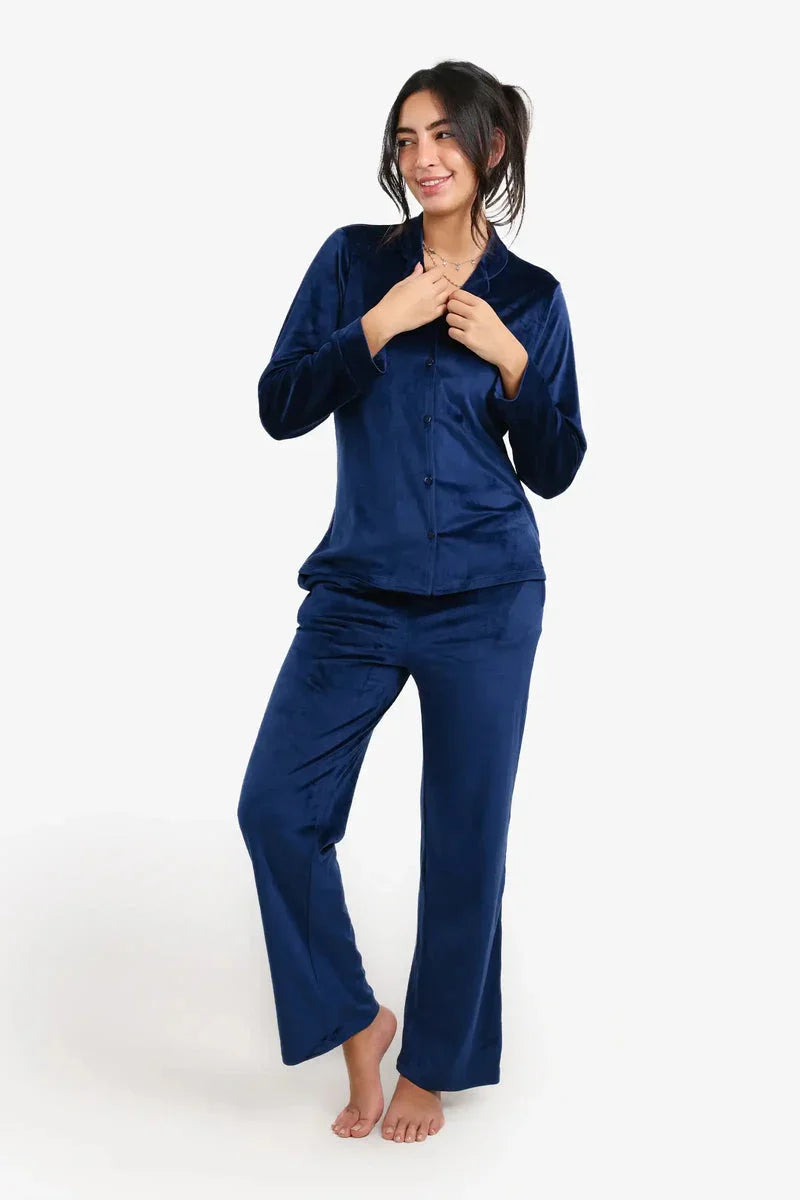 Carina - Velvet Classic Pyjama Set 5
