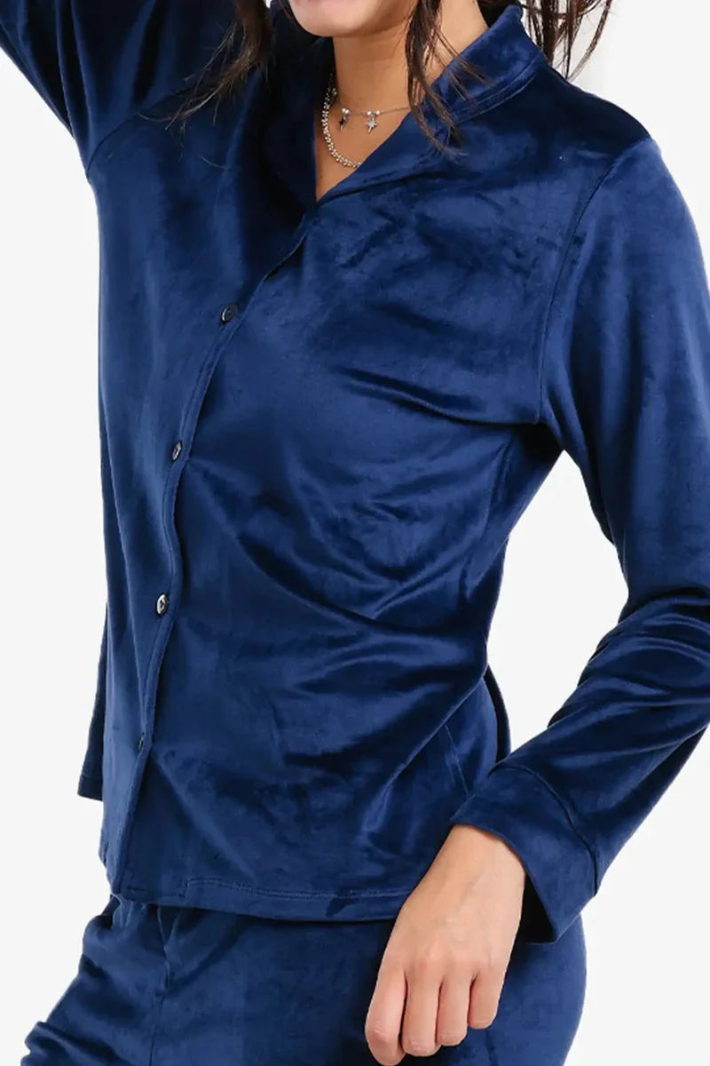 Carina - Velvet Classic Pyjama Set 18