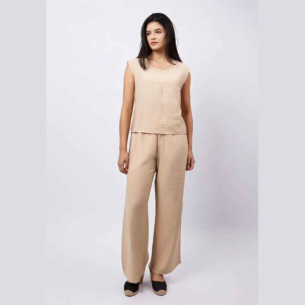Linen Set Top & Wide Pants - Viva - Babazzaro