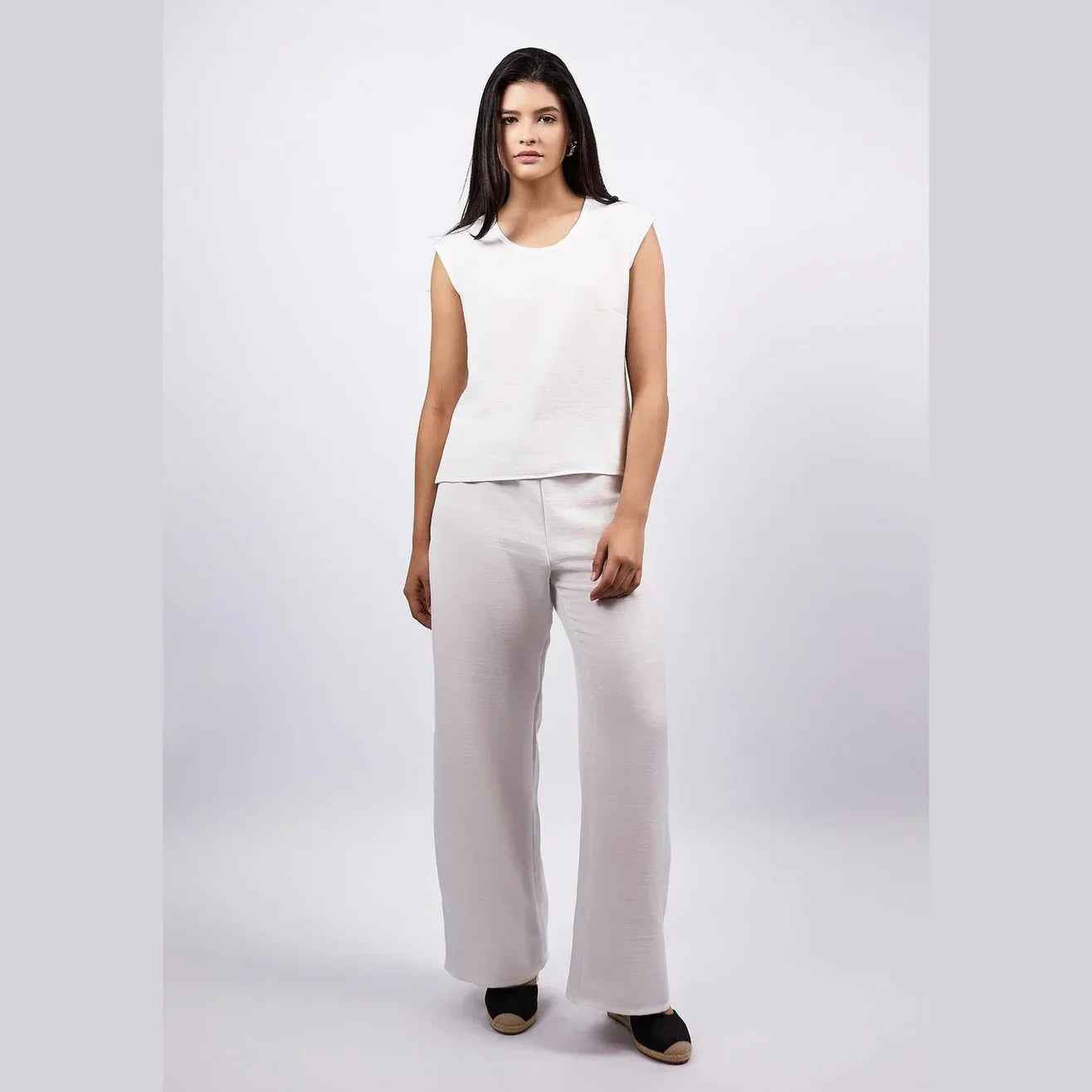 Linen Set Top & Wide Pants - Viva - Babazzaro