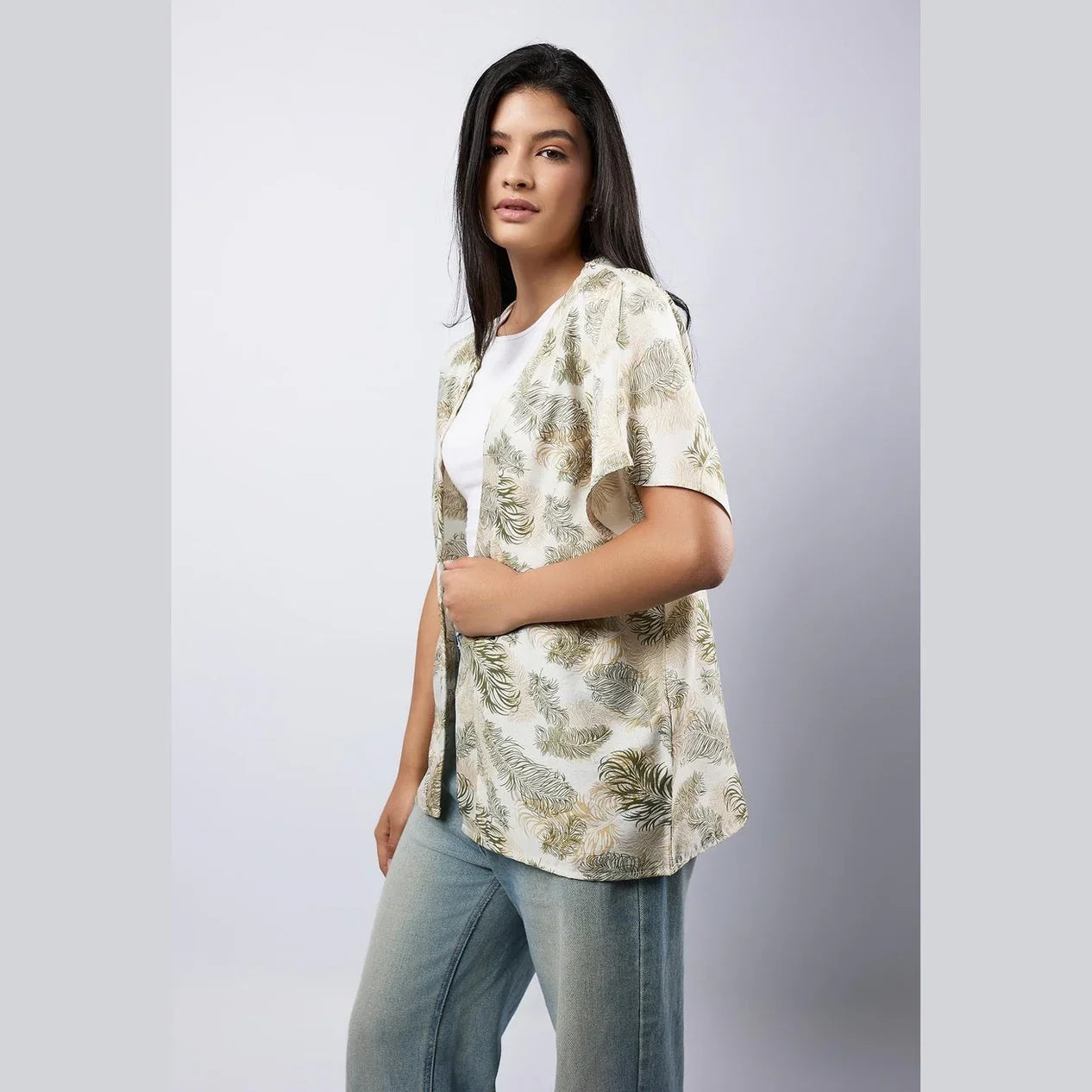 Viva - Printed Linen Cardigan 4