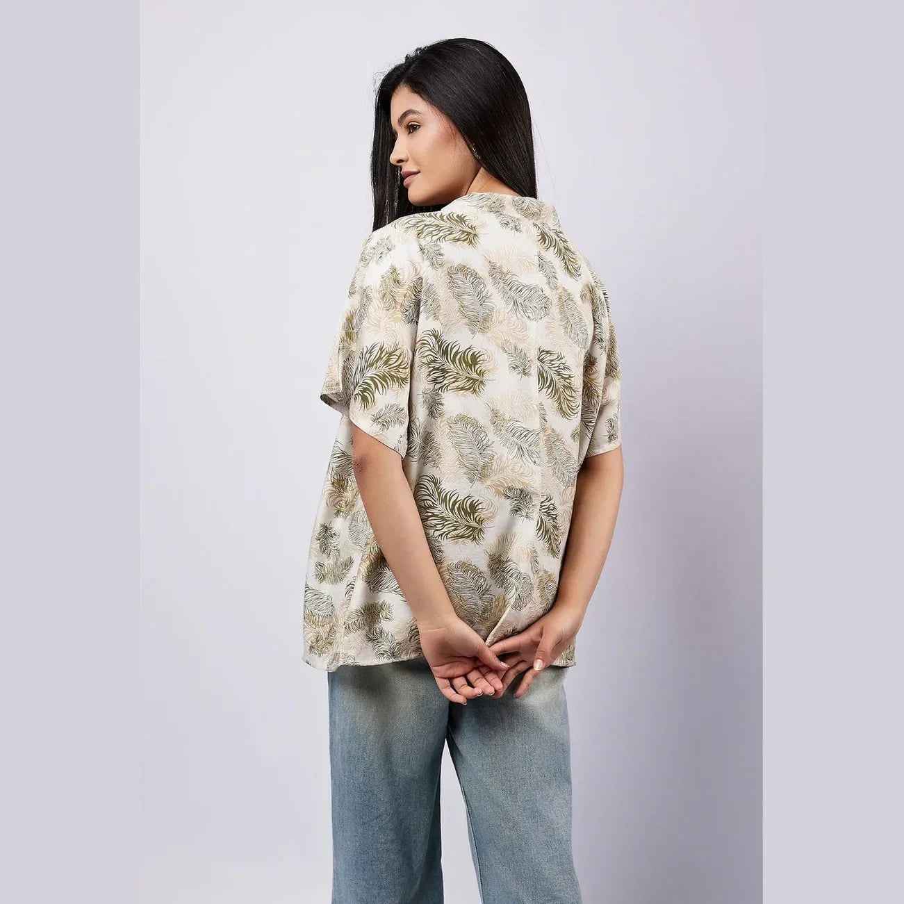 Printed Linen Cardigan - Viva - Babazzaro