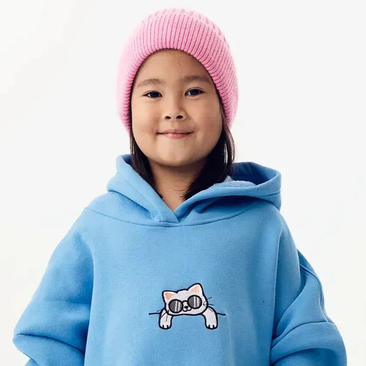 Chill Cat Hoodie – Embroidered - Colour Capsules - Babazzaro
