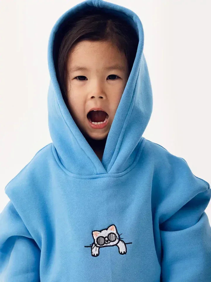 Chill Cat Hoodie – Embroidered - Colour Capsules - Babazzaro