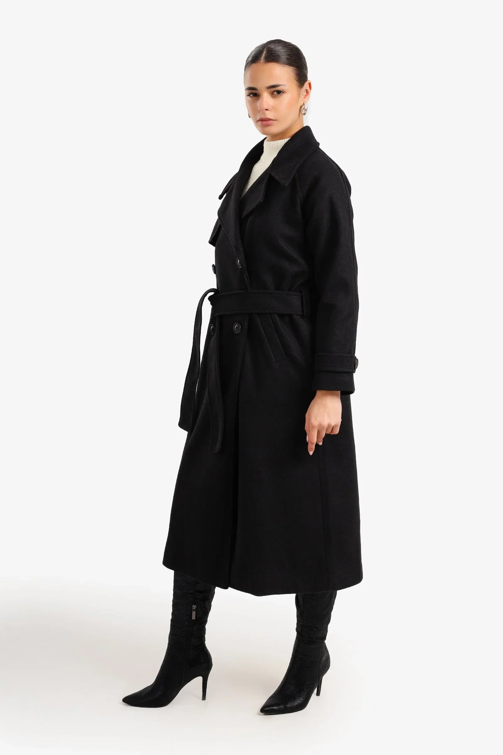 Clue - Double Breasted Wool Coat 4