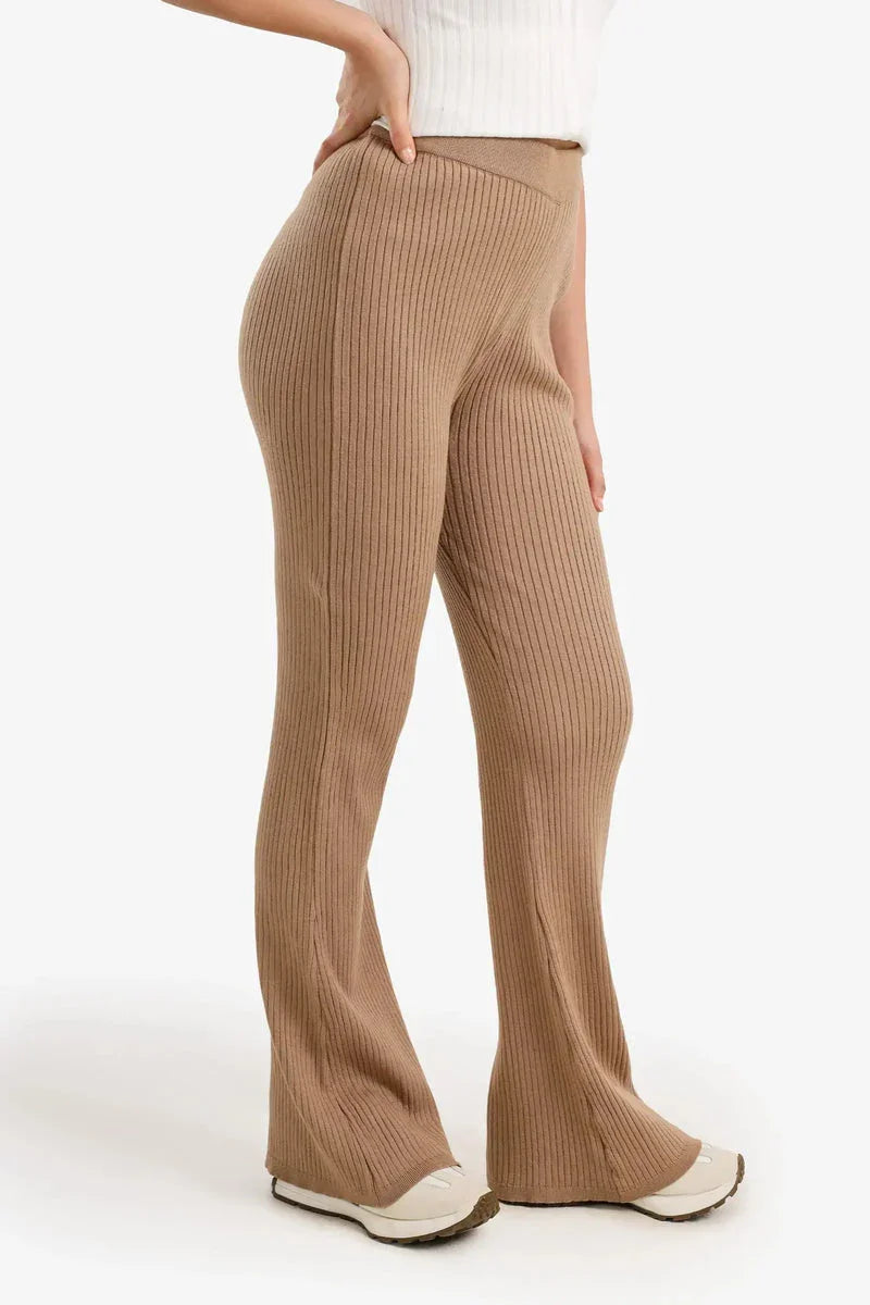 Carina - Ribbed Flared Pants 4