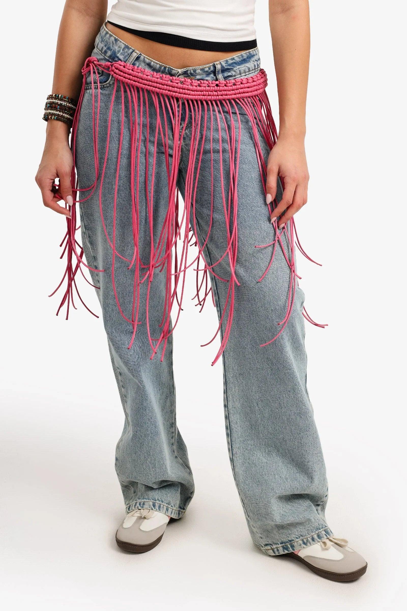 Clue - Waist Braided Fringe Belt 1