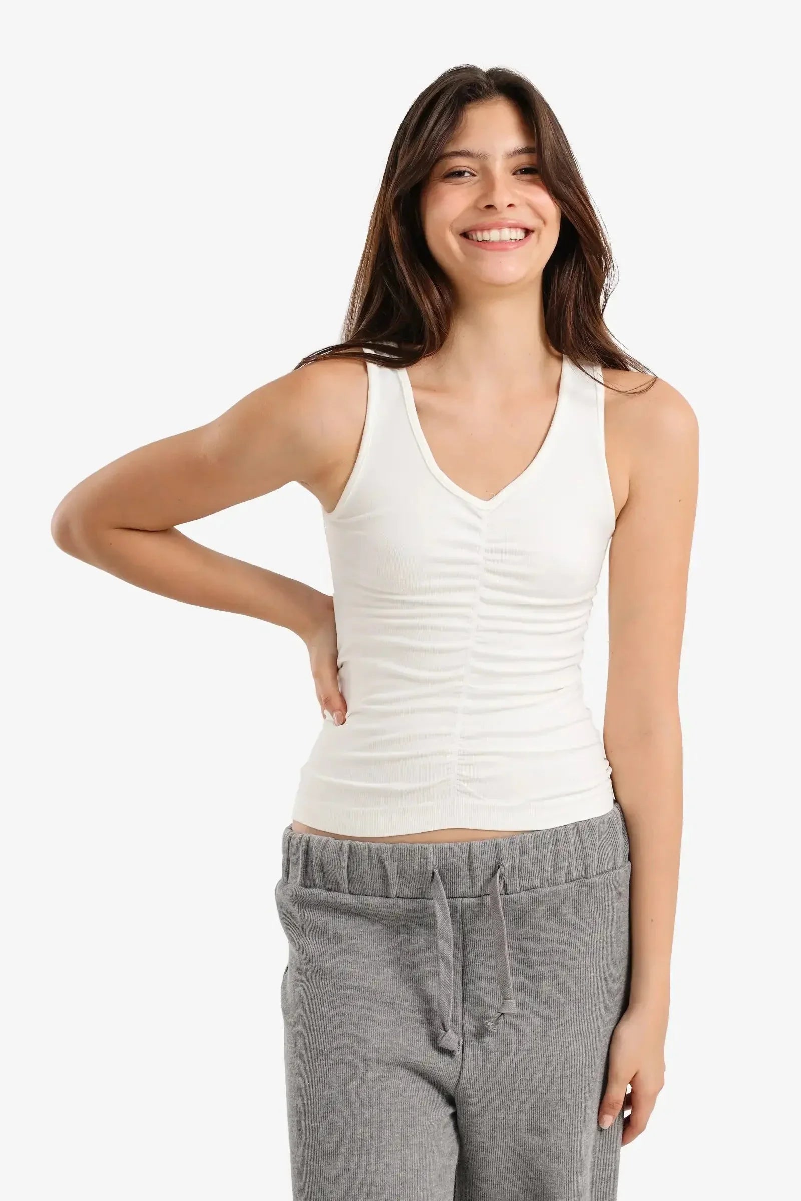 Carina - Ruched V-Neck Top 5