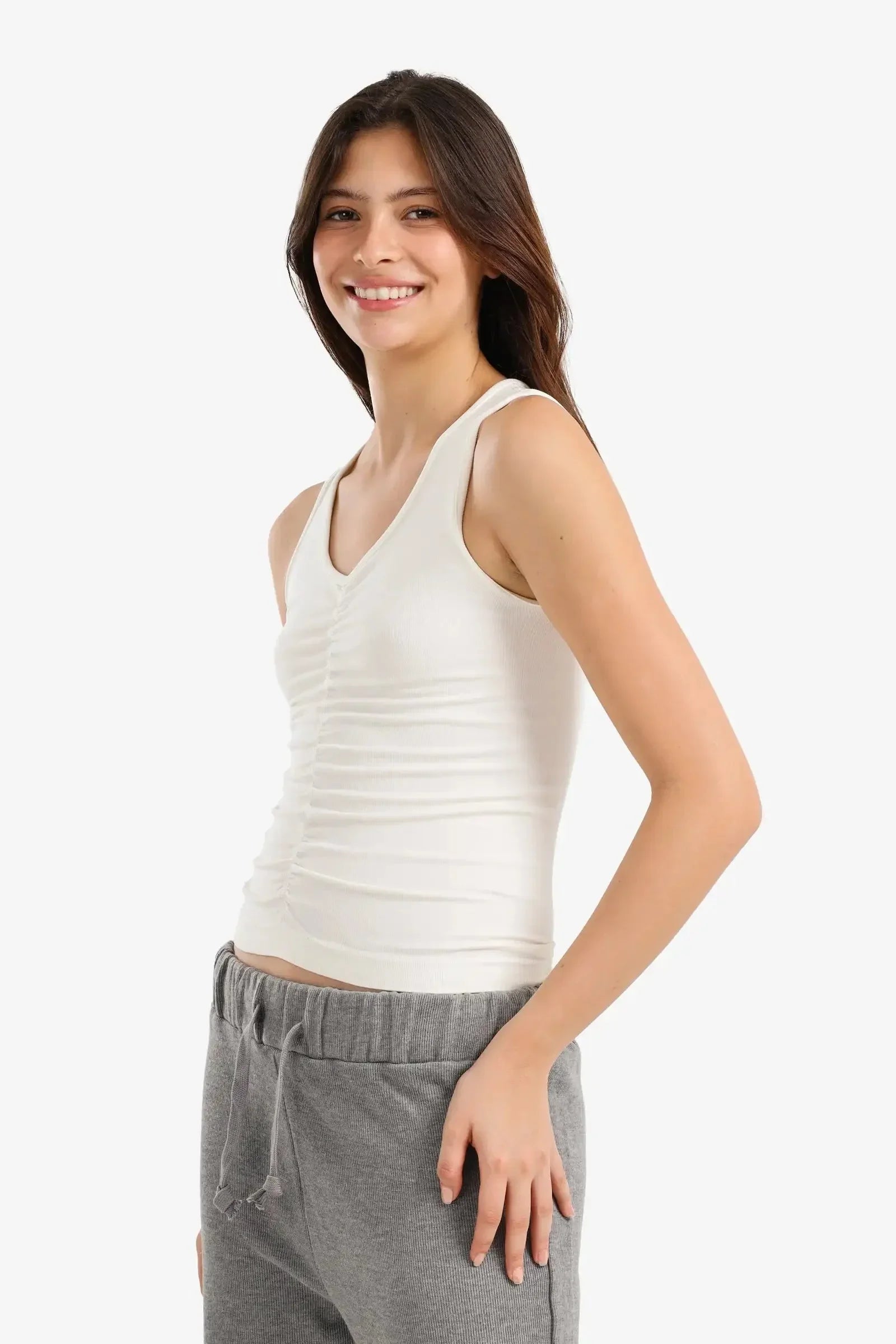 Carina - Ruched V-Neck Top 6