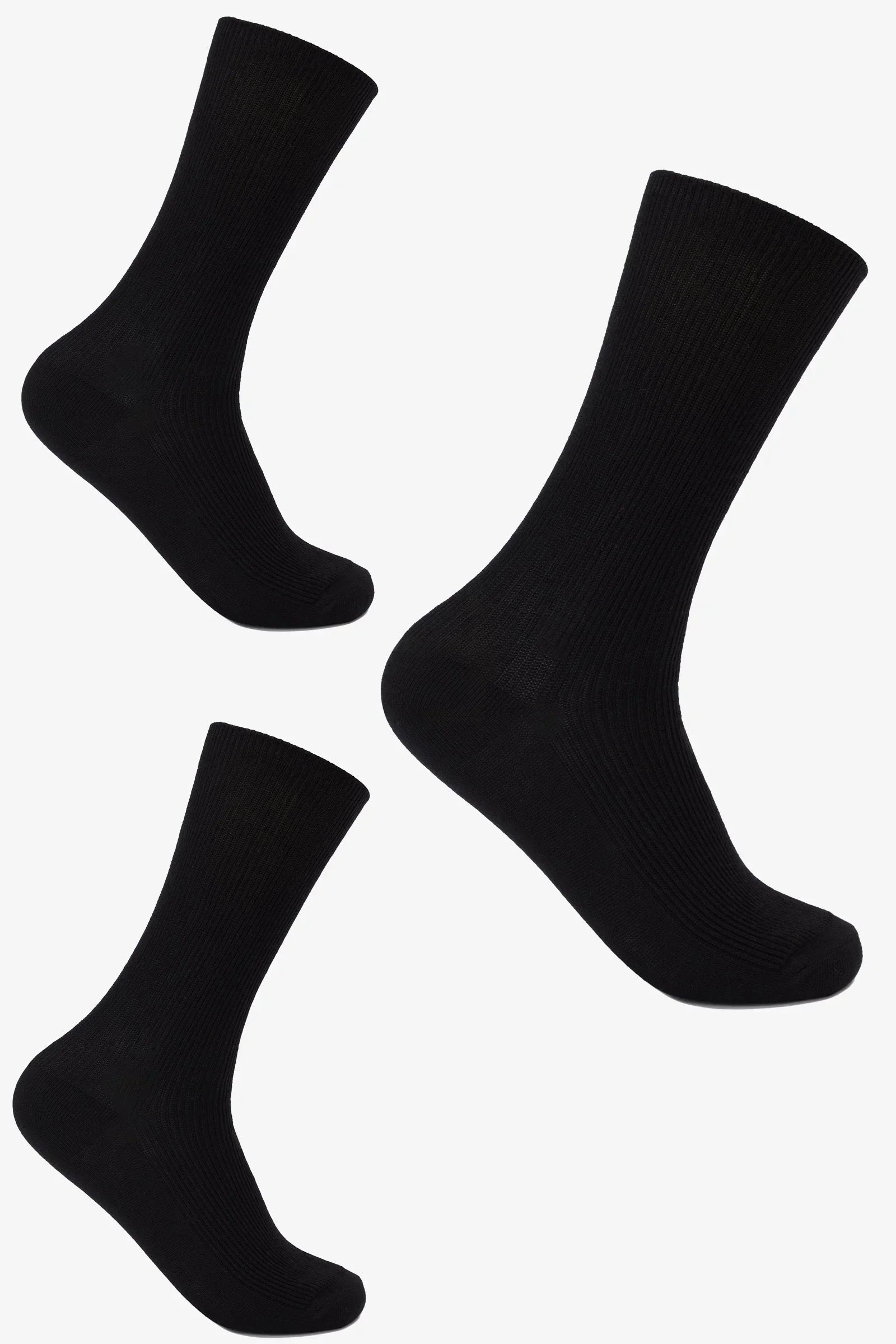 Clue - Ribbed Folded Cuff Socks - 3 Pairs 1