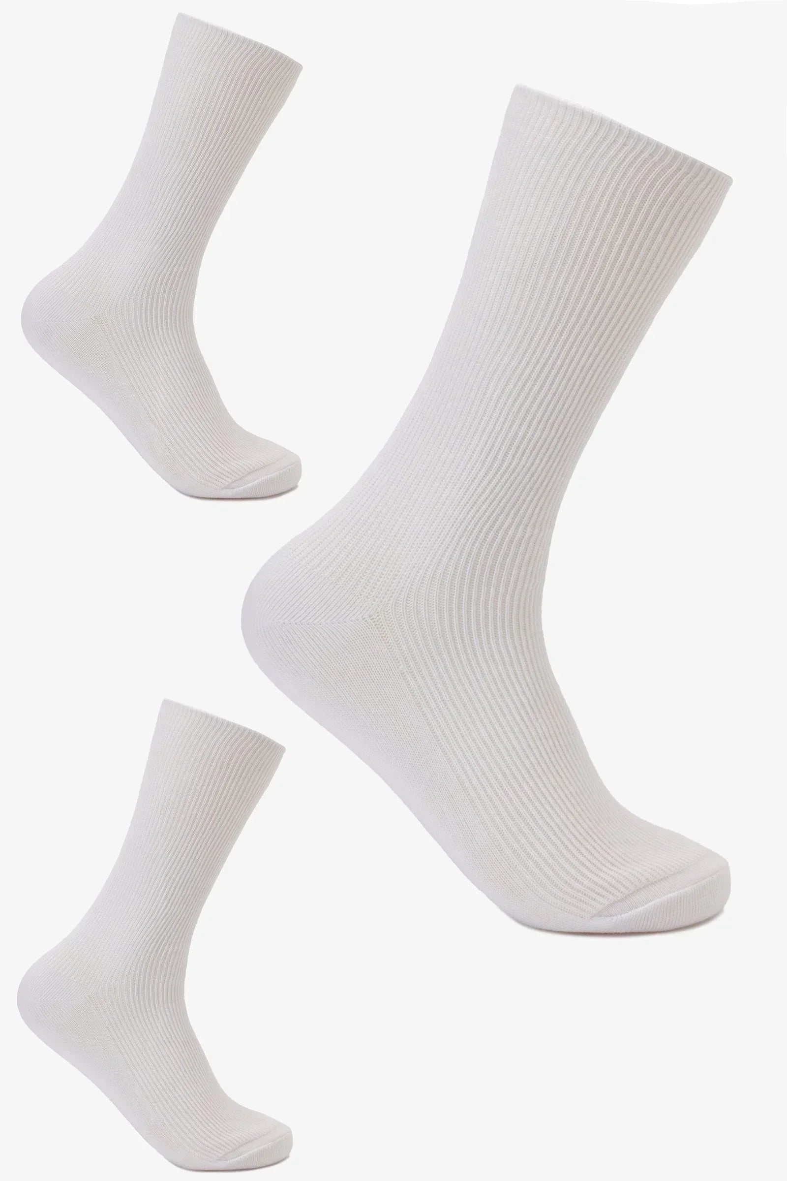 Clue - Ribbed Folded Cuff Socks - 3 Pairs 3
