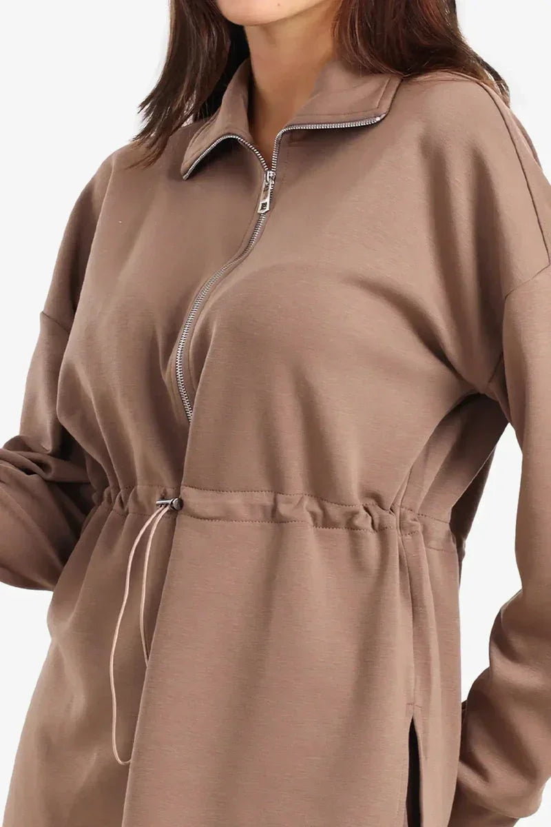 Half Zip-Up Lounge Sweatshirt - Carina 10