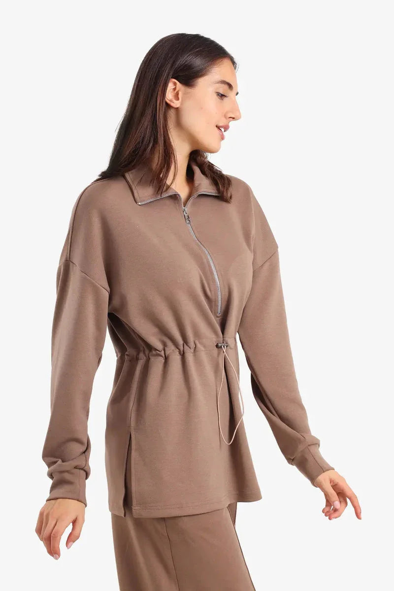 Carina - Half Zip-Up Lounge Sweatshirt 6