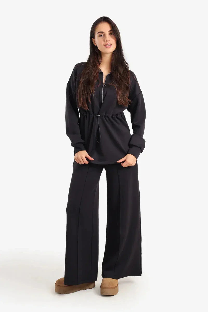 Half Zip-Up Lounge Sweatshirt - Carina 11