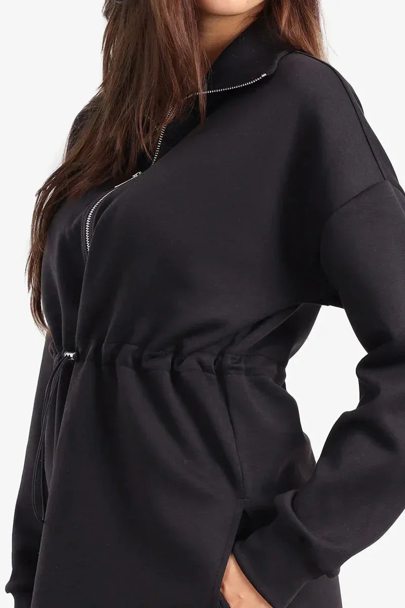 Half Zip-Up Lounge Sweatshirt - Carina 9