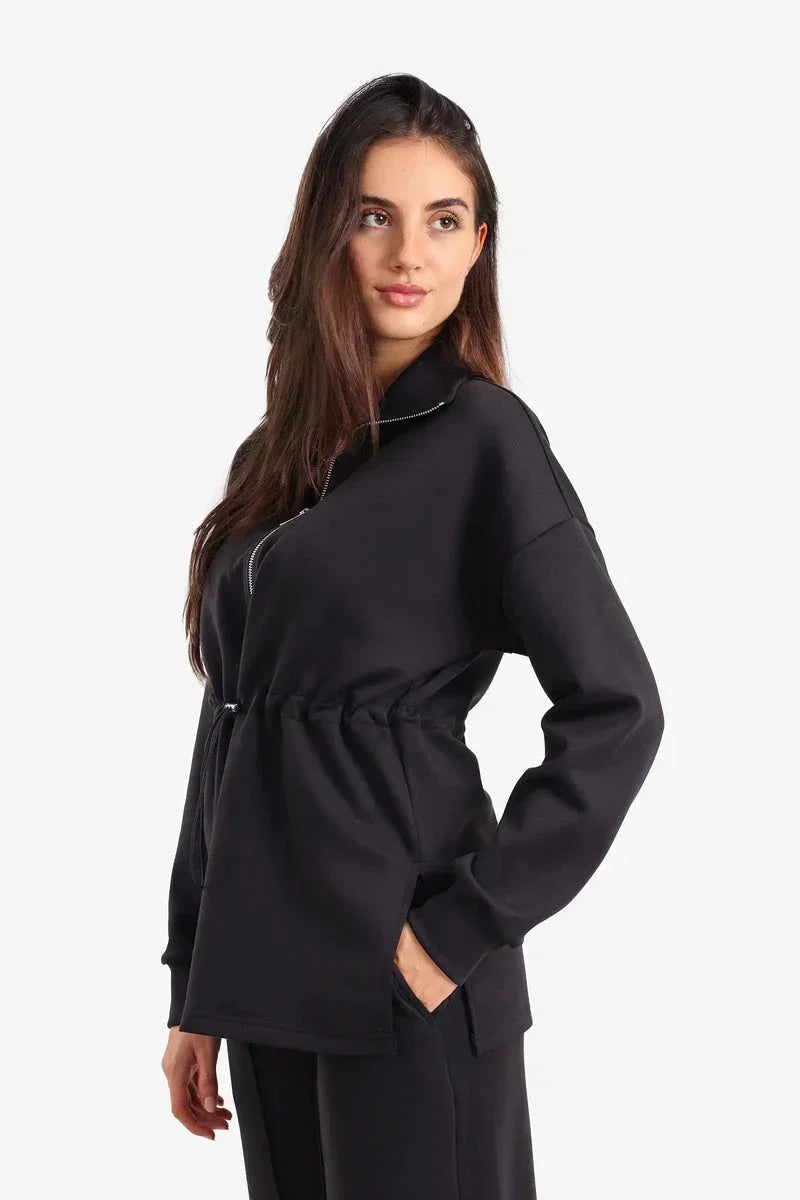 Half Zip-Up Lounge Sweatshirt - Carina 3