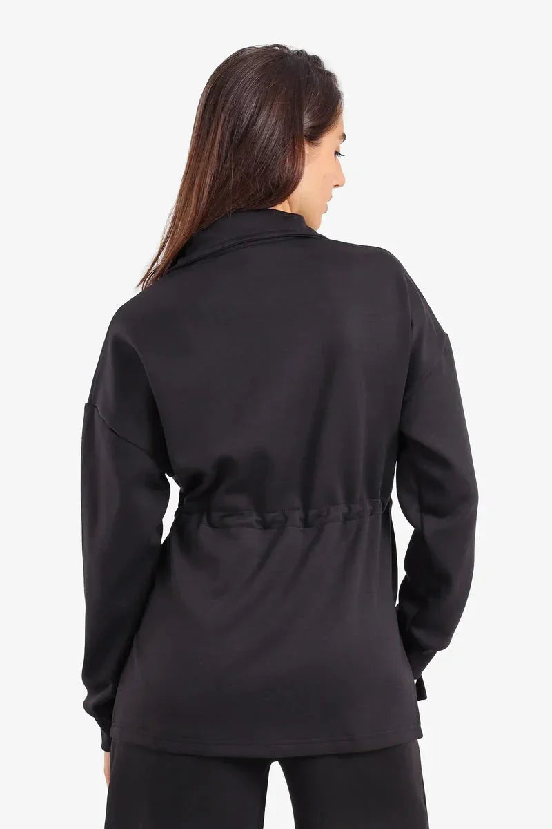 Half Zip-Up Lounge Sweatshirt - Carina 7