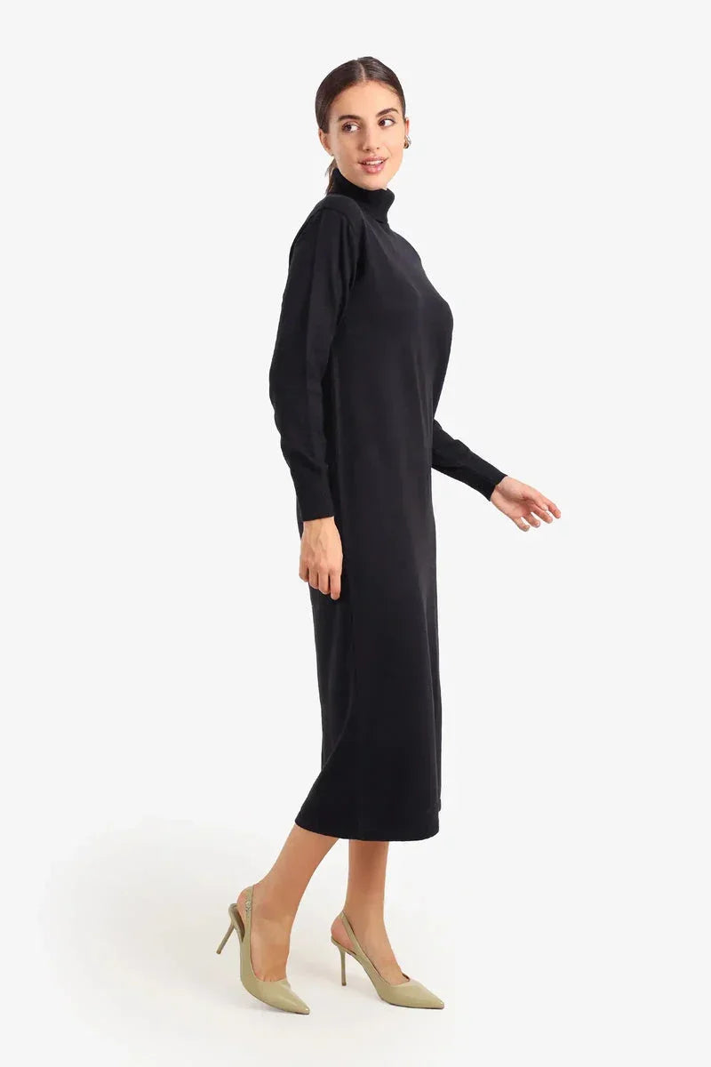 Carina - Knit Turtle Neck Midi Dress 5