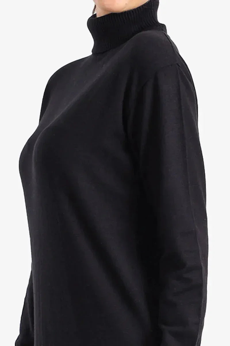 Carina - Knit Turtle Neck Midi Dress 9
