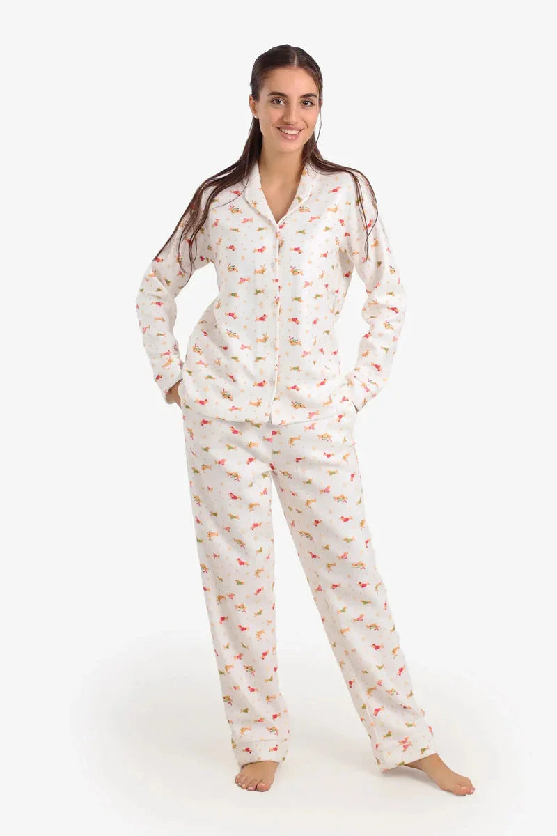 Carina - Christmas Printed Pyjama Set 1