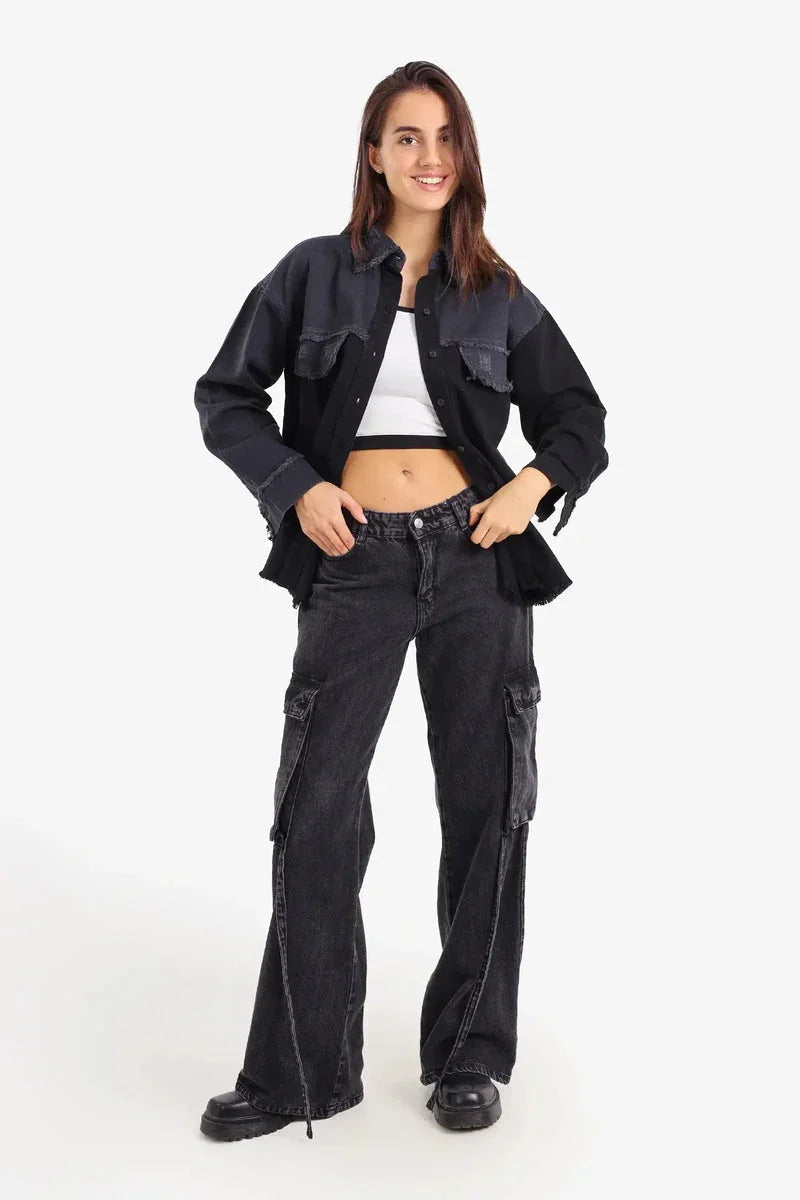 Carina - Two-Tone Denim Shirt 5