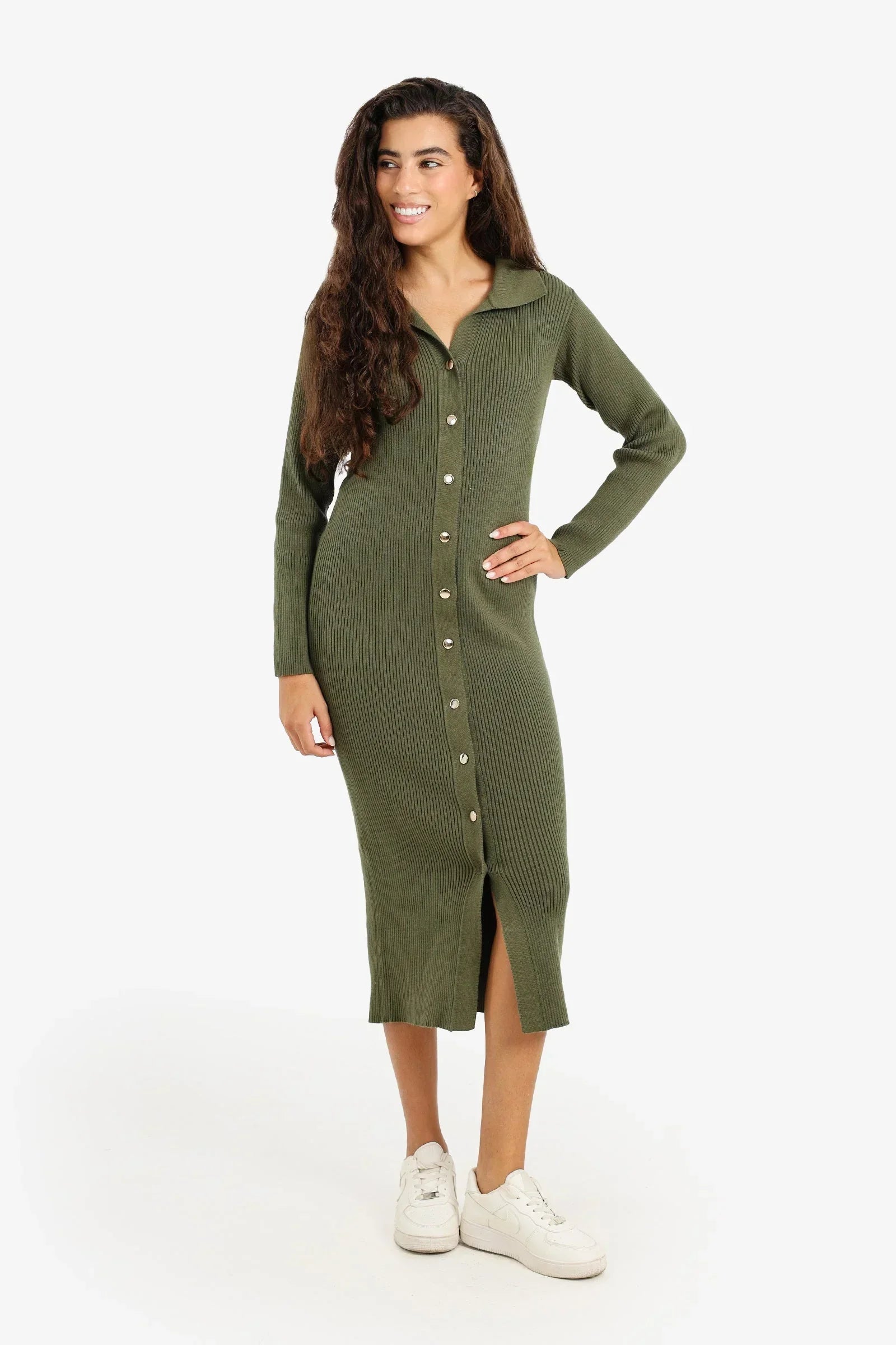 Clue - Button-Down Midi Dress 6