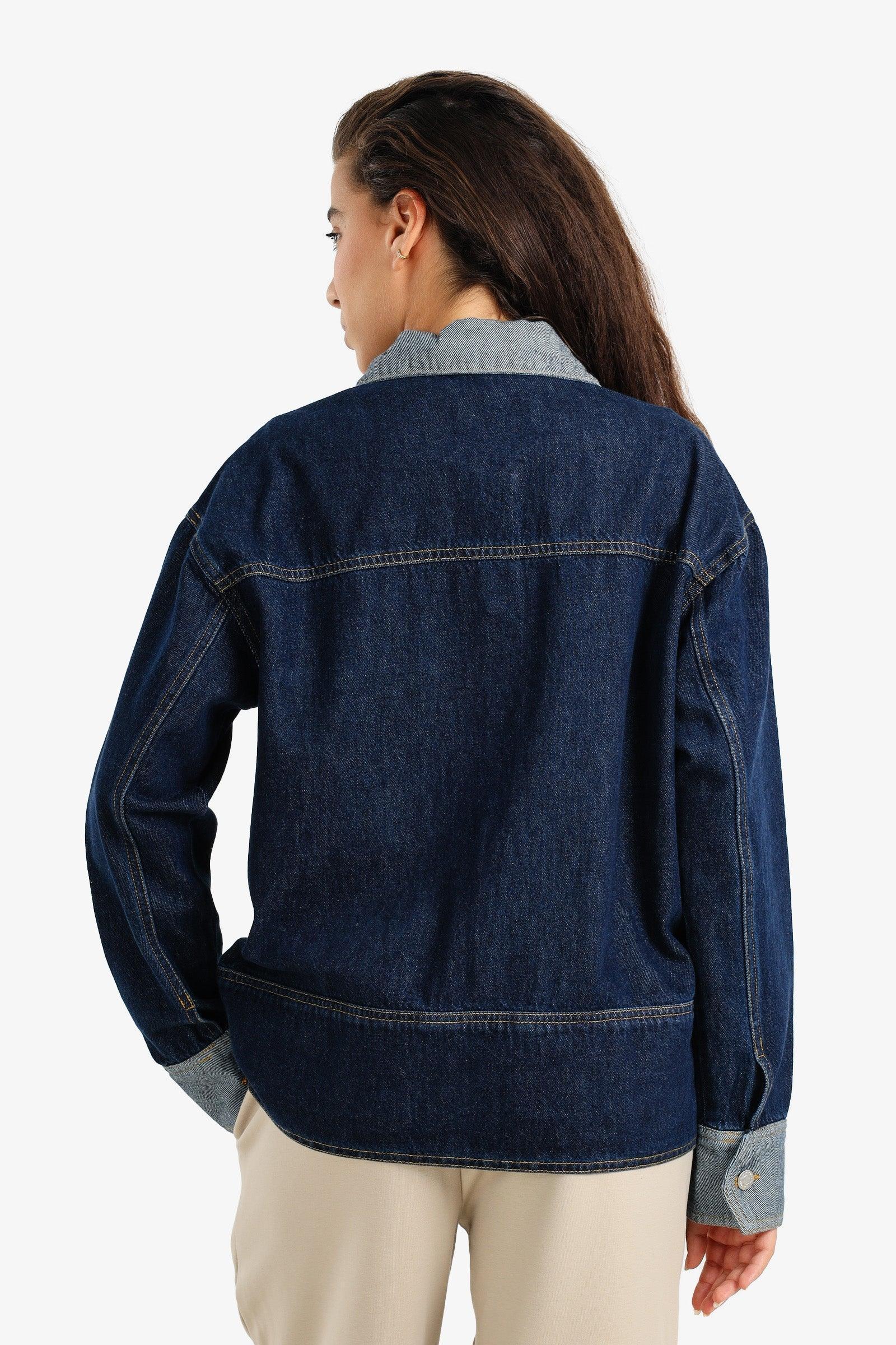 Clue - Two-Tone Denim Jacket 4