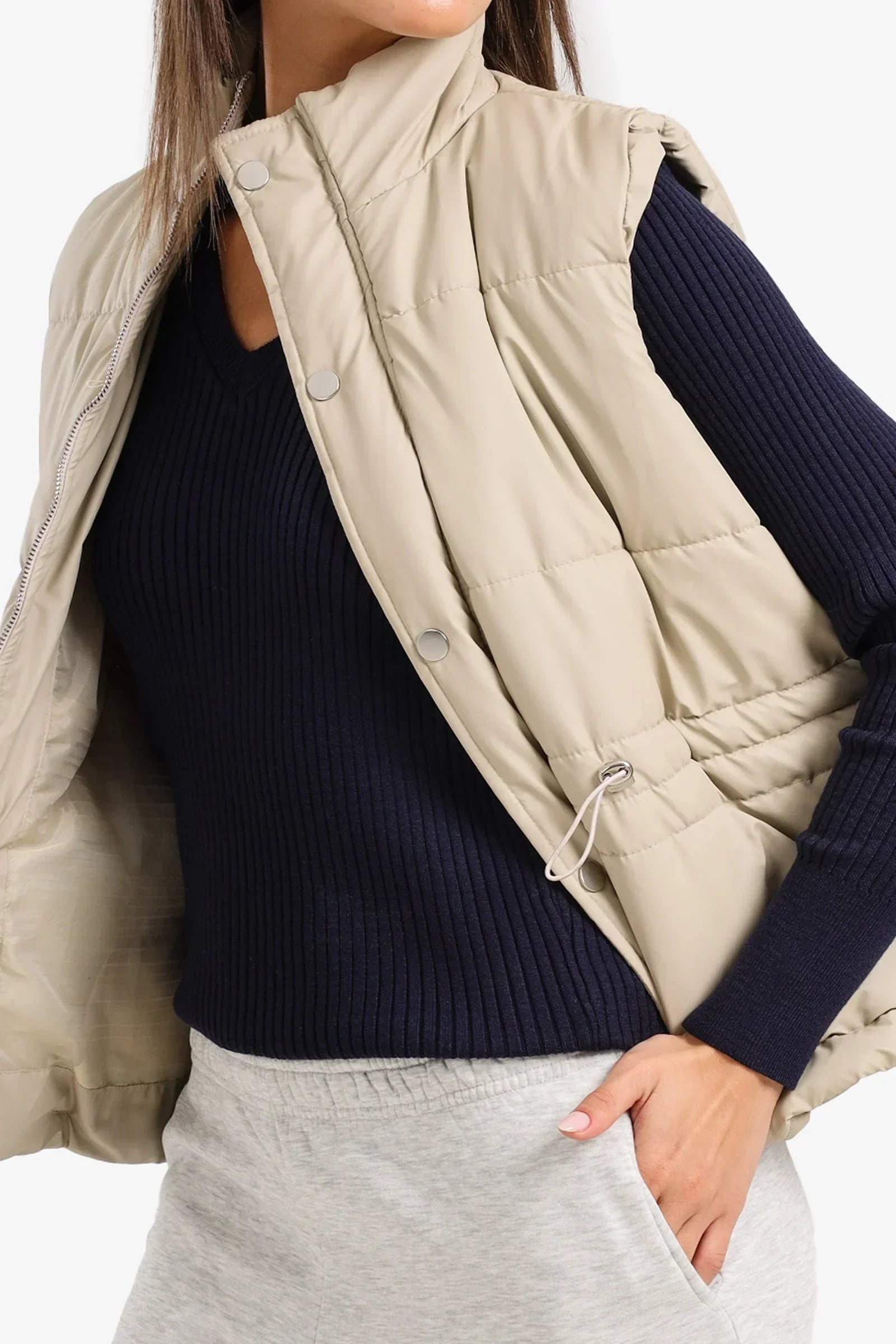 Clue - High Neck Puffer Vest 5