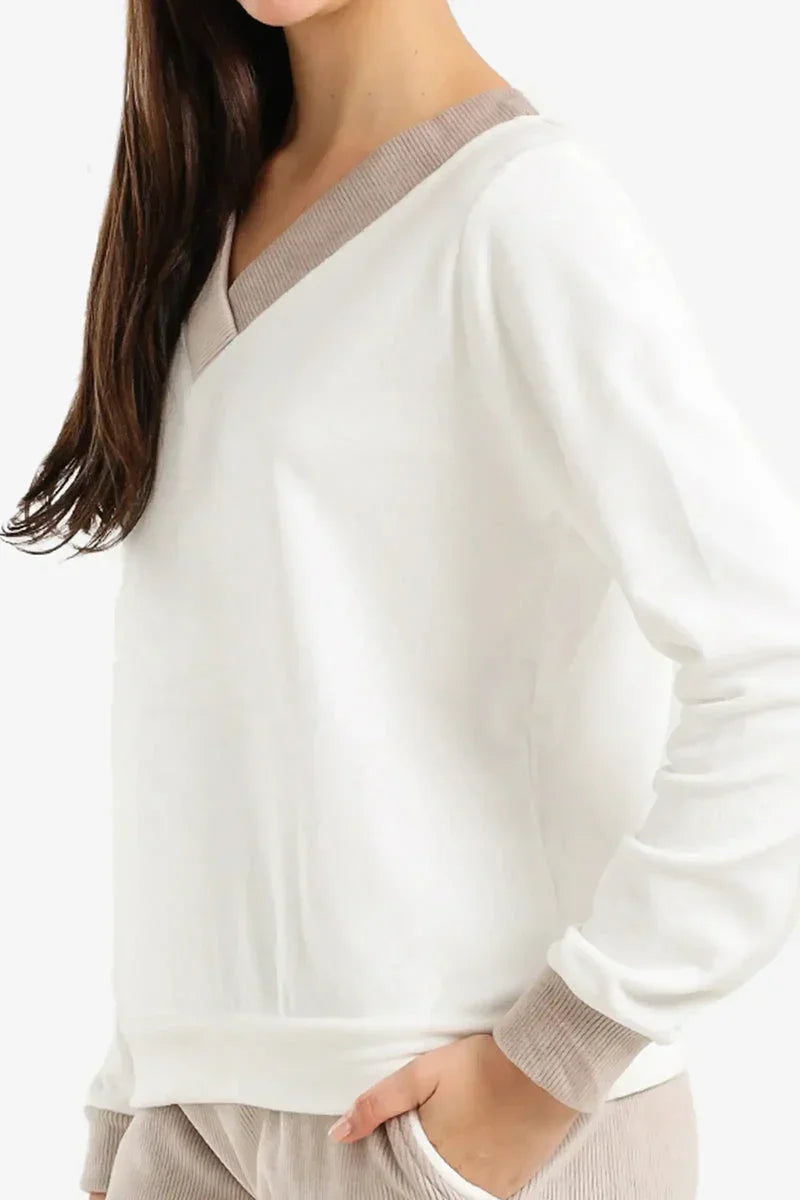 Carina - Velvet V-Neck Pyjama Set 11