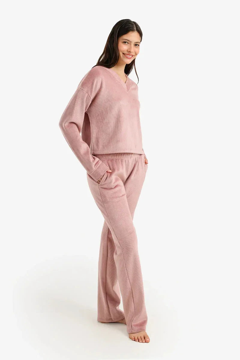 Carina - Ribbed Velvet Pyjama Set 6